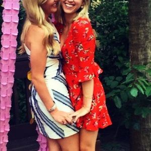 Zara Red Wrap romper - size XS